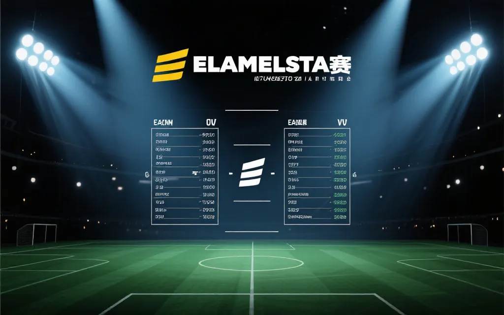 淘汰赛对阵表风格海报：球场夜景与对阵线条，紧张氛围